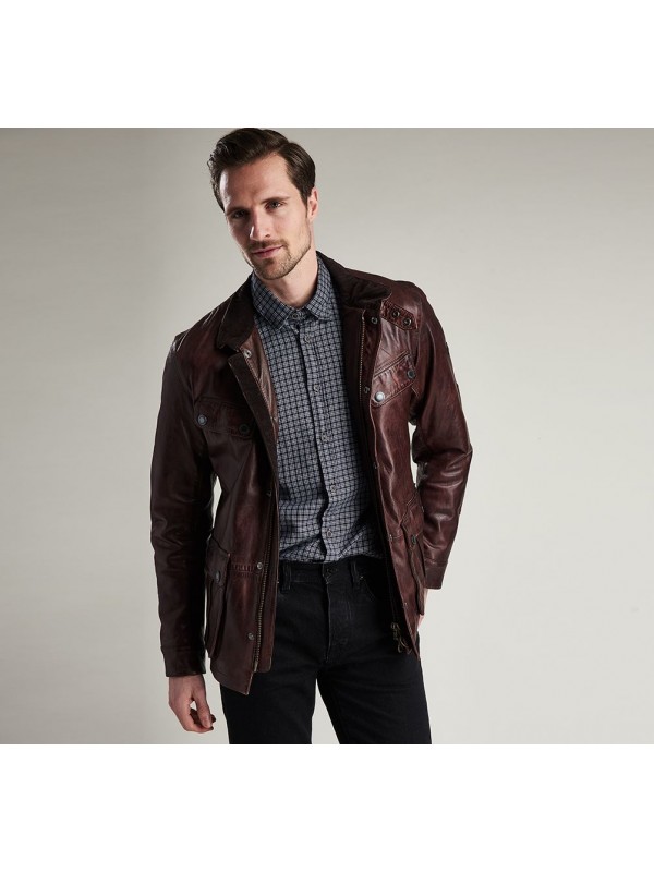 barbour john leather jacket