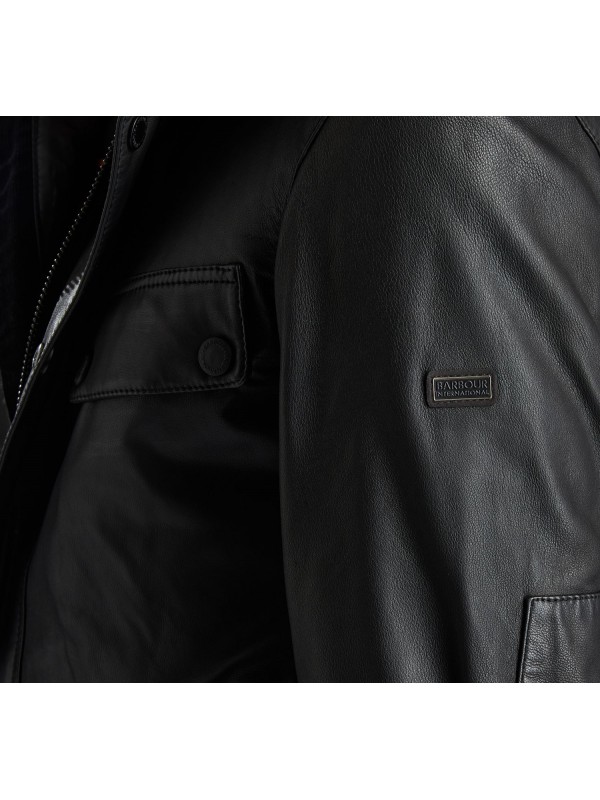 barbour paul leather jacket