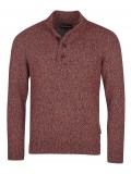 Barbour Sid Half Zip Jumper In Crimson - MKN1331RE99