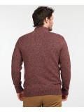 Barbour Sid Half Zip Jumper In Crimson - MKN1331RE99