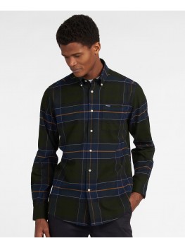 Barbour Men's Lutsleigh Check Tailored Fit Shirt In Forest - MSH4989GN93