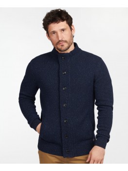 Barbour Tisbury Zip Through Jumper In Navy - MKN1341NY91