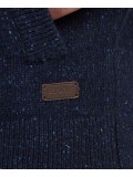 Barbour Tisbury Zip Through Jumper In Navy - MKN1341NY91