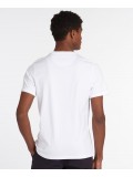 Barbour Sports Small Logo Crew Neck  T Shirt In White - MTS0331WH11