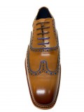 Justin Reess Corey Lace up Brogues In Tan 