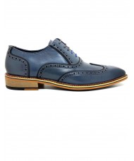 Justin Reess Corey Lace up Brogues In Blue