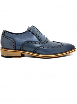 Justin Reess Corey Lace up Brogues In Blue