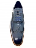 Justin Reess Corey Lace up Brogues In Blue