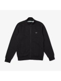 Lacoste Men’s Regular Fit Brushed Fleece Zippered Sweatshirt In Dark Grey - SH9622 00 EL6