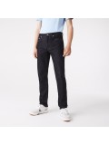 Lacoste Men's  Slim Fit Stretch Cotton Denim Jeans - Dark Wash - HH2704-00