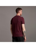 Lyle & Scott Crew Neck T-Shirt In Burgundy - TS400V