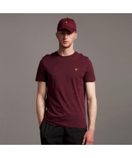 Lyle & Scott Crew Neck T-Shirt In Burgundy - TS400V