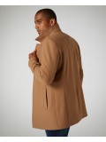 Remus Uomo Tapered fit, Wool-Rich Overcoat In Camel - 90077_56