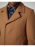 Remus Uomo Tapered fit, Wool-Rich Overcoat In Camel - 90077_56