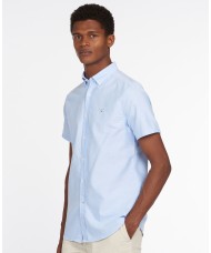 Barbour Oxford 3 Short Sleeved Shirt In Pale Blue - MSH4481BL32