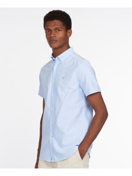 Barbour Oxford Short Sleeved Shirt In Pale Blue - MSH5313BL32