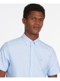 Barbour Oxford Short Sleeved Shirt In Pale Blue - MSH5313BL32