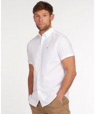 Barbour Oxford Short Sleeved Shirt In White - MSH5313WH11