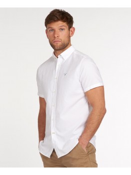 Barbour Oxford Short Sleeved Shirt In White - MSH5313WH11