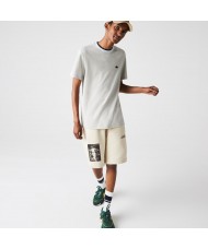 Lacoste Men’s Crew Neck Premium Cotton T Shirt In White Beige - TH1783-00 BR1 