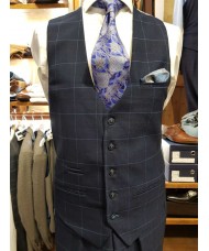 Marc Darcy Single Breasted Edinson Waistcoat Navy Sky