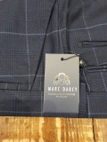 Marc Darcy 'Edinson' - Navy & Sky Blue Check Trousers