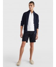 Tommy Hilfiger Rib Knit Shawl Collar Cardigan in Navy Blue - MW0MW36531 DW5
