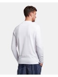 Lyle & Scott Long Sleeve Henley T Shirt In White - TS1606V