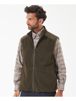 Barbour Country Fleece Gilet In Olive - MFL0146OL51