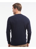 Barbour Essential Lambswool Crew Neck Sweater In Navy - MKN0345NY71