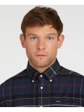 Barbour Men's Lutsleigh Check Tailored Fit Shirt In Navy Marl - MSH4989NY91