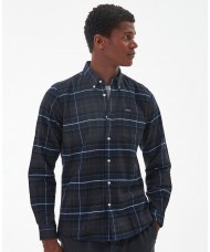 Barbour Men's Kyelock Check Tailored Fit Shirt In Black Slate - MSH5014TN17
