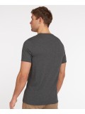 Barbour Sports Small Logo Crew Neck  T Shirt In Slate Marl- MTS0331GY73