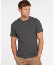 Barbour Sports Small Logo Crew Neck  T Shirt In Slate Marl- MTS0331GY73