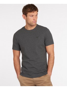 Barbour Sports Small Logo Crew Neck  T Shirt In Slate Marl- MTS0331GY73
