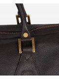 Barbour Medium Leather Travel Explorer Holdall - Chocolate Brown -  UBA0008BR91
