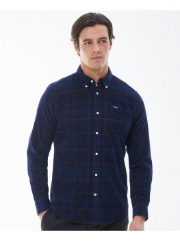 Barbour Men's Southfield Tailored Courduroy Shirt In Classic Navy Blue MSH5357NY91 
