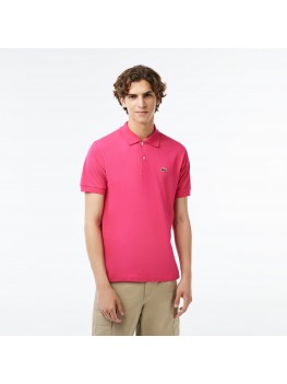 Lacoste Men's Classic Fit L1212 Polo Shirt In Fushia Pink