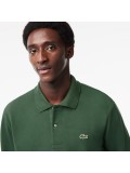 Lacoste Men's Classic Fit L1312 Long Sleeve Polo Shirt In Dark Green SMI
