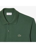 Lacoste Men's Classic Fit L1312 Long Sleeve Polo Shirt In Dark Green SMI