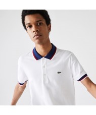 Lacoste Men's Regular Fit Stretch Cotton Piqué Contrast Collar Polo Shirt - PH3461