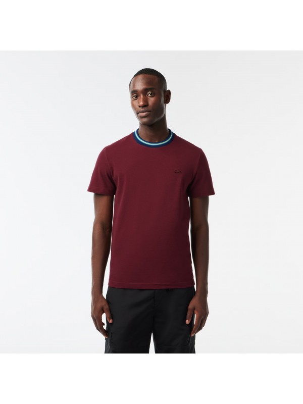 lacoste t shirt bordeaux