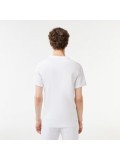 Lacoste Men's Cotton Jersey Sport T-shirt In White - TH1801-00-001