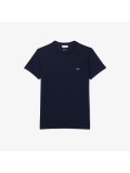 Lacoste Men's Crew Neck Pima Cotton Jersey T-shirt In Navy Blue - TH6709 00 166