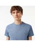 Lacoste Men's Crew Neck Pima Cotton Jersey T-shirt In Blue Marl - TH6709 00 1GF