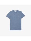 Lacoste Men's Crew Neck Pima Cotton Jersey T-shirt In Blue Marl - TH6709 00 1GF