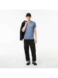 Lacoste Men's Crew Neck Pima Cotton Jersey T-shirt In Blue Marl - TH6709 00 1GF