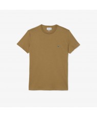 Lacoste Men's Crew Neck Pima Cotton Jersey T-shirt In Brown - TH6709 00 SIX