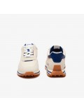 Lacoste Mens L-Spin Textile Trainers In White & Navy
