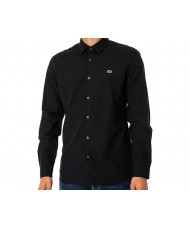 Lacoste Men's Slim Fit Long Sleeve Poplin Shirt In Black - CH5620 00 031